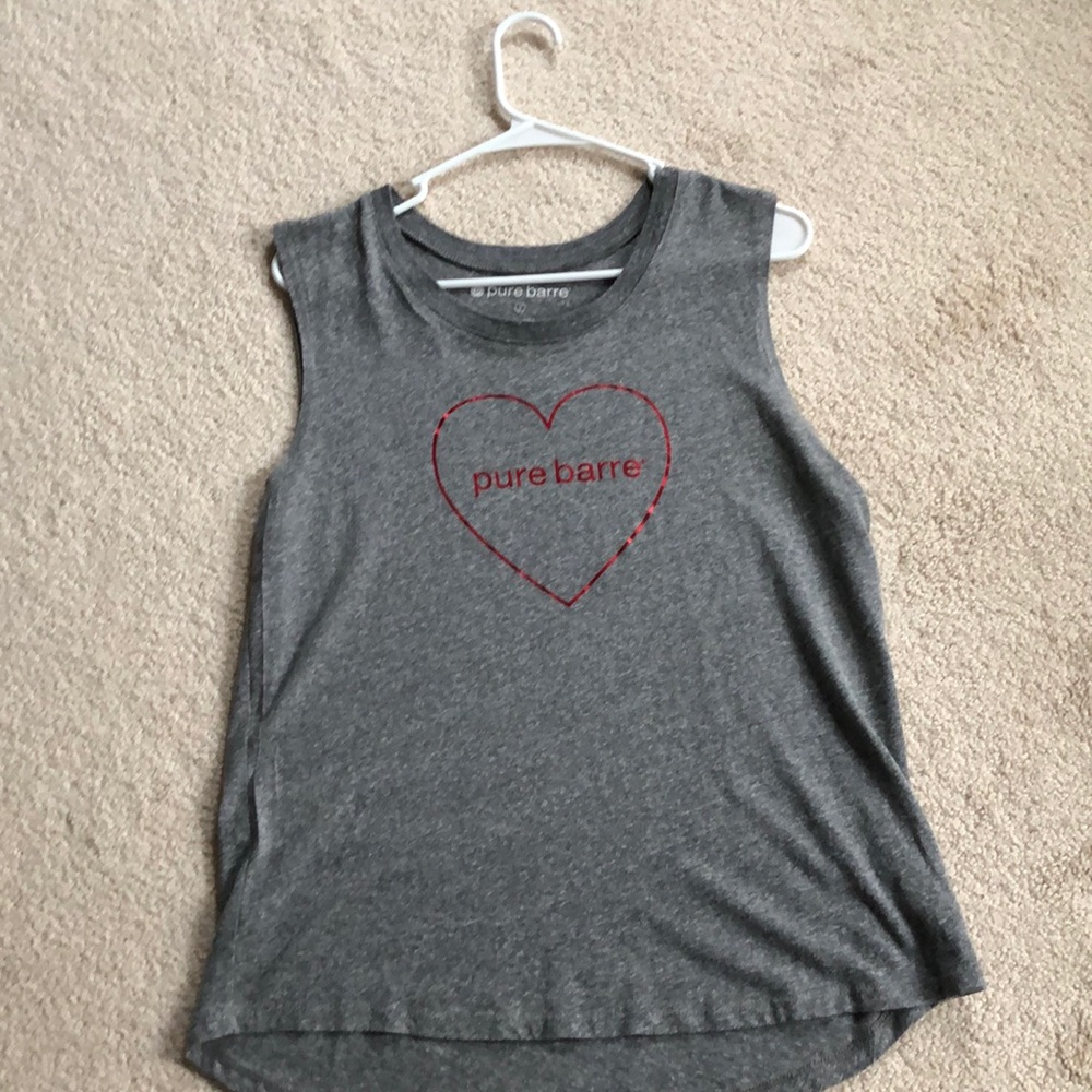 Super cute pure barre heart tank